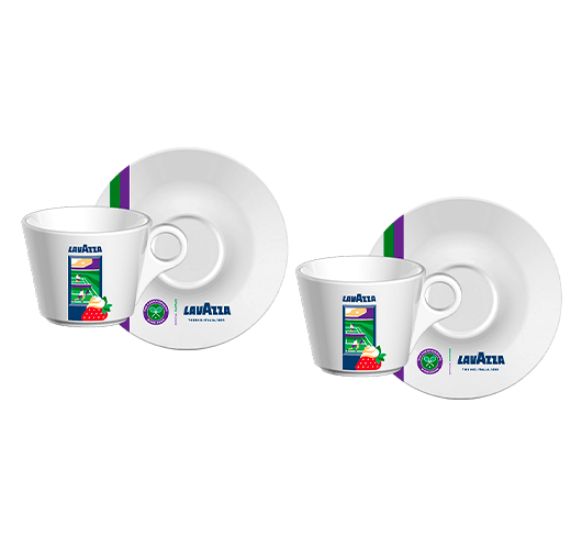 Limited Edition Wimbledon Cappuccino Cups & Saucers (Set of Two)