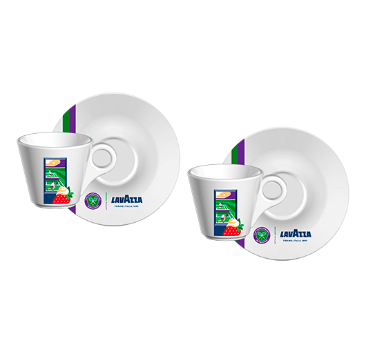 Limited Edition Wimbledon Espresso Cups & Saucers (Set of Two)