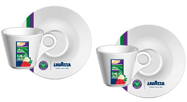 Limited Edition Wimbledon Espresso Cups & Saucers (Set of Two)
