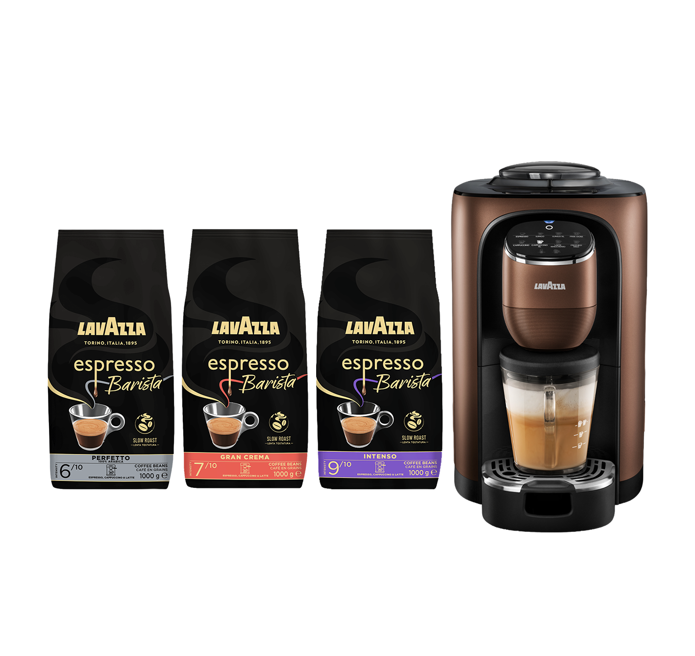 Lavazza Assoluta Bean-to-Cup and Espresso Bundle